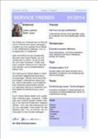 Bild: „Service, aber bitte sozial“ – Aktuelle Ausgabe des Newsletter SERVICE TRENDS jetzt erhältlich