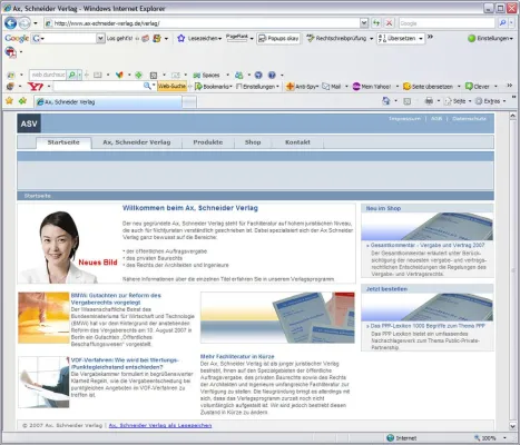 Bild: Neues Internetportal von Ax, Schneider Verlag