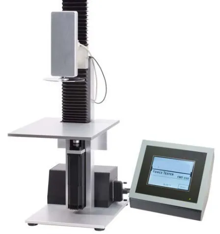 Programmierbarer Universalprüfstand für die Kraft-/Wegmessung Bild: Programmierbarer Universalprüfstand für die Kraft-/Wegmessung