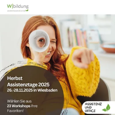 Bild: Herbst Assistenztage 2025 - Assistenzkongress der Wbildung Akademie