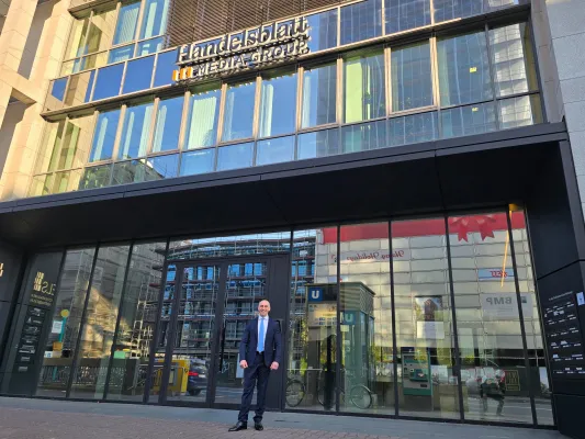Bild: Ronny Kazyska im Handelsblatt Interview 