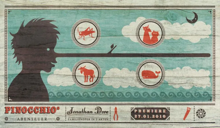 Bild: Spitzbübische Holznase auf der Opernbühne: „Pinocchios Abenteuer“