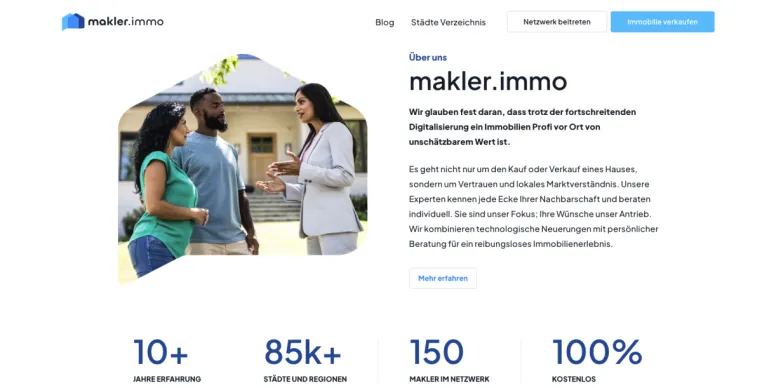 Bild: Die Zukunft am Immobilienmarkt? makler.immo verbindet KI mit lokalem Expertenwissen