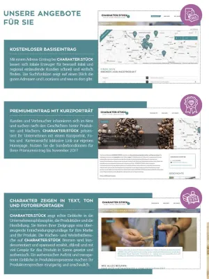 CHARAKTER.STÜCK Bremens digitaler Marktplatz für gute Dinge und ihre Macher. Regional, nachhaltig, authentisch Bild: CHARAKTER.STÜCK Bremens digitaler Marktplatz für gute Dinge und ihre Macher. Regional, nachhaltig, authentisch