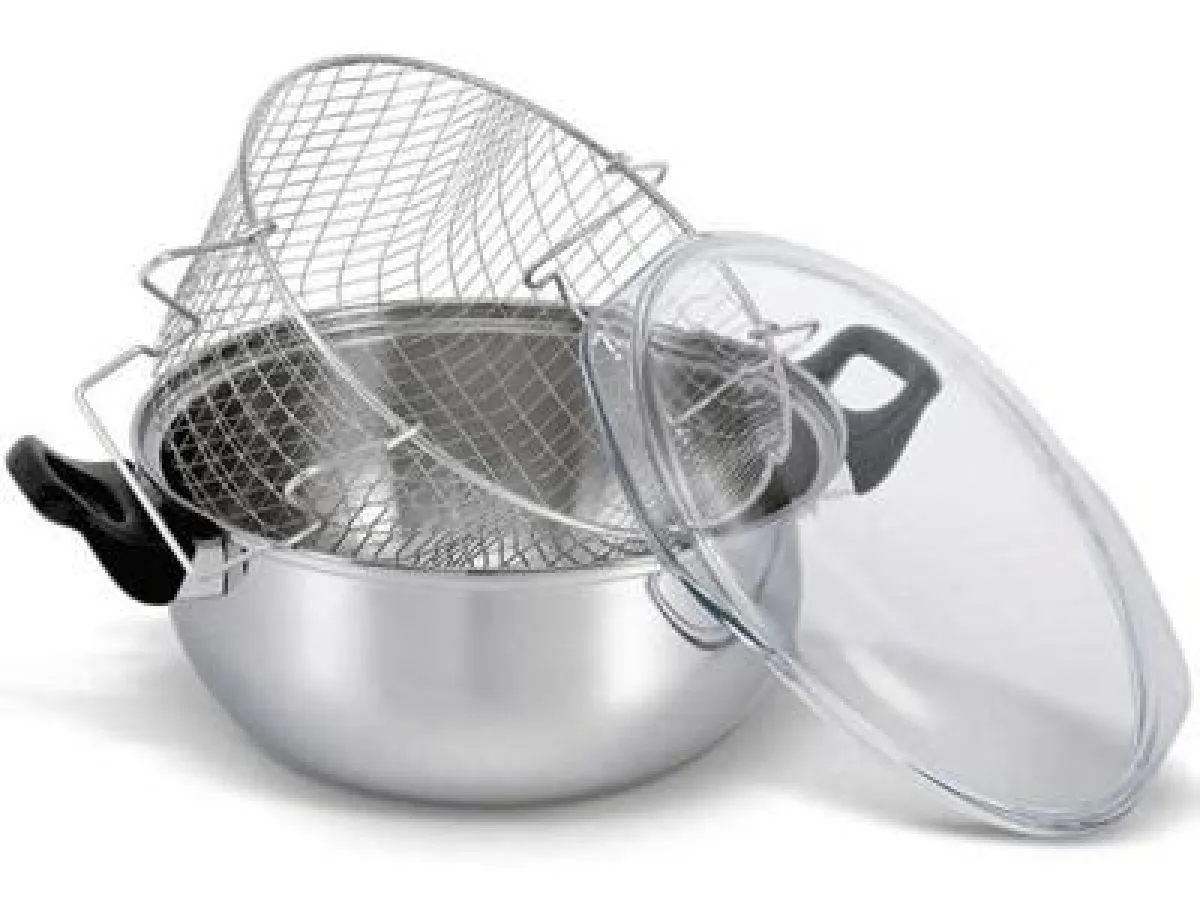 Frittiertopf aus Edelstahl