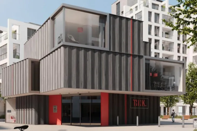 Bild: Holz in neuem Design: Dreidimensionale Fassaden für den Objektbau – vielfältige Formen mit nur zwei Profilen.