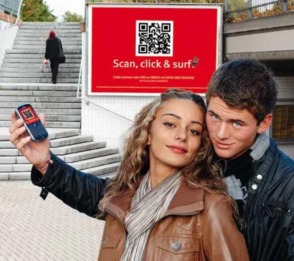 Sparkasse Pforzheim Calw: Weltspartagskampagne 2009 mit QR-Code
