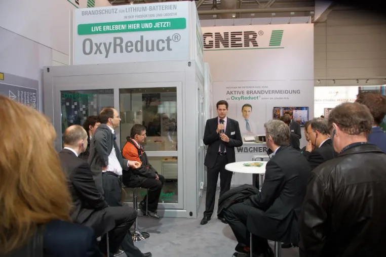 Bild: WAGNER beim „Tag für Ideen- und Innovationsmanager“ der IHK auf der Hannover Messe