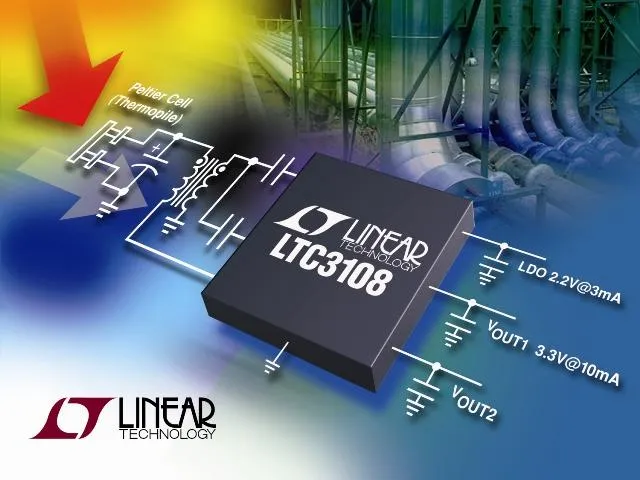 Bild: Linear Technology: DC/DC-Aufwärtswandler für Energy-Harvesting-Anwendungen