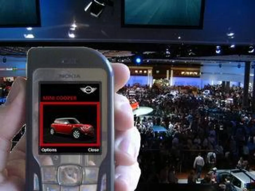 Der Mini auf dem Handy