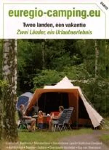 Bild: Dreißig Campingplätze im niederländisch-deutschen Grenzgebiet auf einer Karte