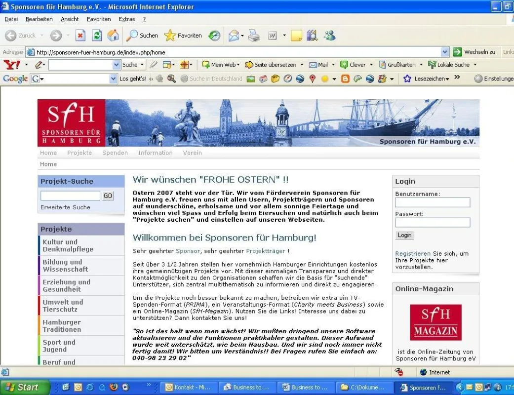 Homepage SfH