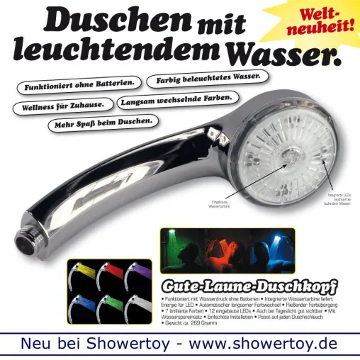Die LED Gute Laune Dusche Bild: Die LED Gute Laune Dusche