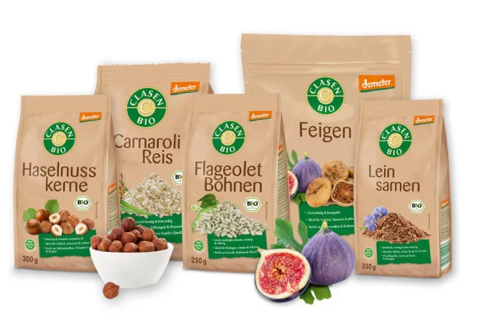 Bild: Noch mehr Vielfalt! CLASEN BIO erweitert das Sortiment um 13 Produkte in Demeter-Qualität