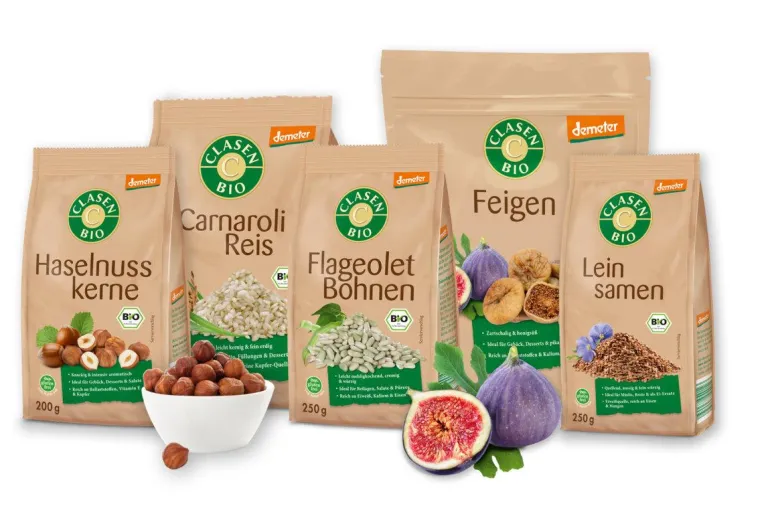 Noch mehr Vielfalt! CLASEN BIO erweitert das Sortiment um 13 Produkte in Demeter-Qualität Bild: Noch mehr Vielfalt! CLASEN BIO erweitert das Sortiment um 13 Produkte in Demeter-Qualität