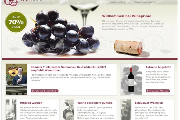 Bild: Q.One startet den Wineprime-Weinclub - Hochwertige Weine zu Vorzugspreisen