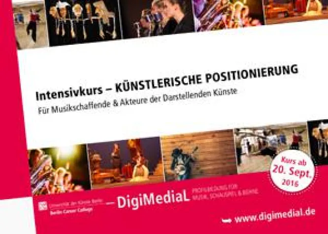 Bild: DigiMediaL Intensivkurs: Künstlerische Positionierung