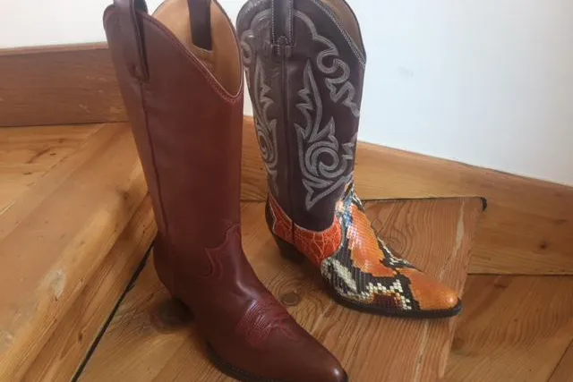 Westernstiefel passen super in den Business-Alltag, sagt Personal Shopper Sonja Grau Bild: Westernstiefel passen super in den Business-Alltag, sagt Personal Shopper Sonja Grau