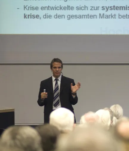 Bild: Fortsetzung Vortragsreihe zur internationalen Finanzkrise an der Hochschule Harz (FH)