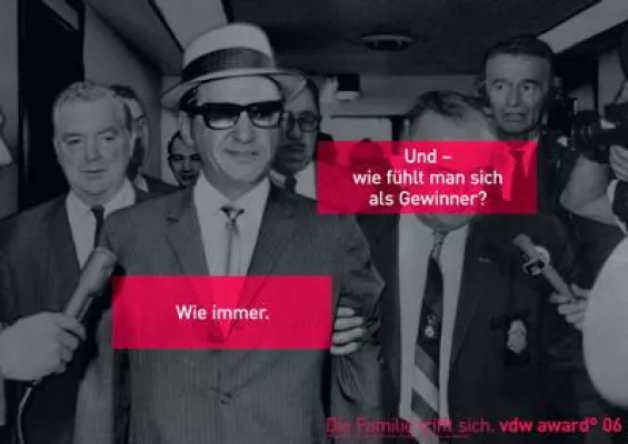 ARRI sponsert Preis für besten Hochschulwerbefilm beim VDW AWARD 06 Bild: ARRI sponsert Preis für besten Hochschulwerbefilm beim VDW AWARD 06