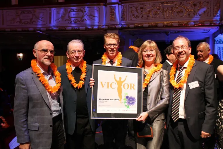 Steyler Bank beim victor Award unter den Top Five der Kategorie Nachhaltigkeit Bild: Steyler Bank beim victor Award unter den Top Five der Kategorie Nachhaltigkeit