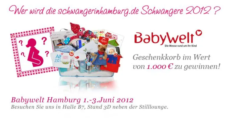 Schwangerinmeinerstadt.de: Startschuss für schwangerinhamburg.de pünktlich zur BABYWELT 2012 Bild: Schwangerinmeinerstadt.de: Startschuss für schwangerinhamburg.de pünktlich zur BABYWELT 2012