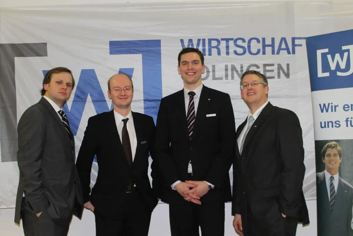 (v.l.n.r.) Peter Krüger, Marcel Osenroth, Henner Pasch, Olaf Oberhoff