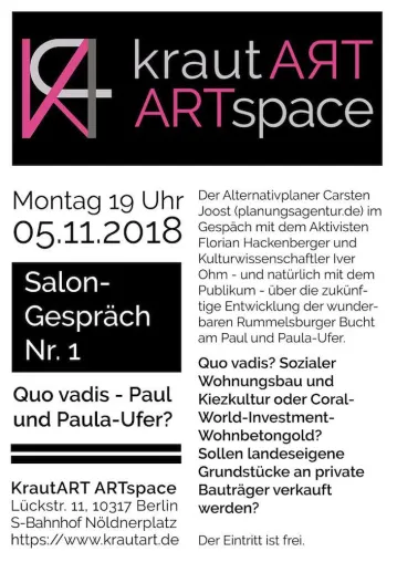 Bild: 1. Salongespräch: “Quo vadis? Paul und Paula-Ufer”