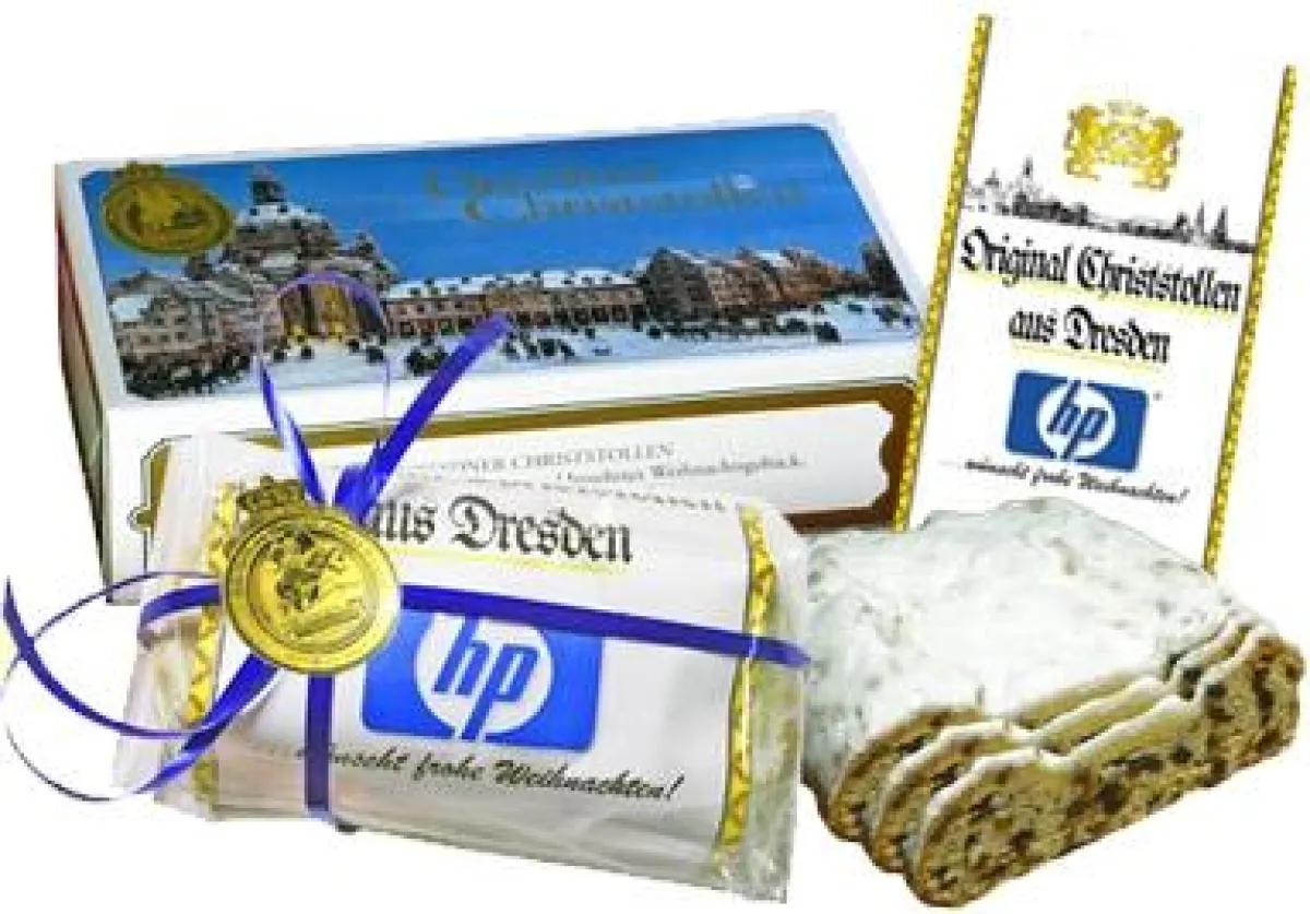 Original Dresdner Christstollen als Werbeartikel
