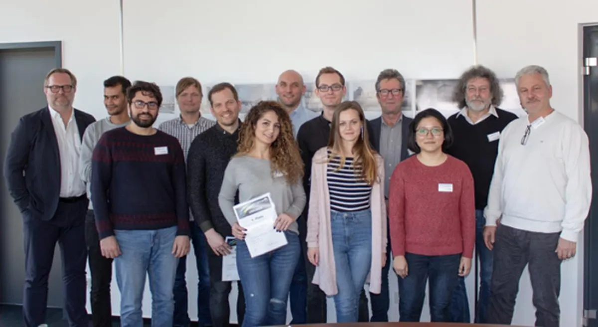 v.l.n.r. Prof. Dr. Ing. Dirk Henning Braun, Yassine Arraji , Mostafa Yosef, Philip Engelhardt (RWTH)