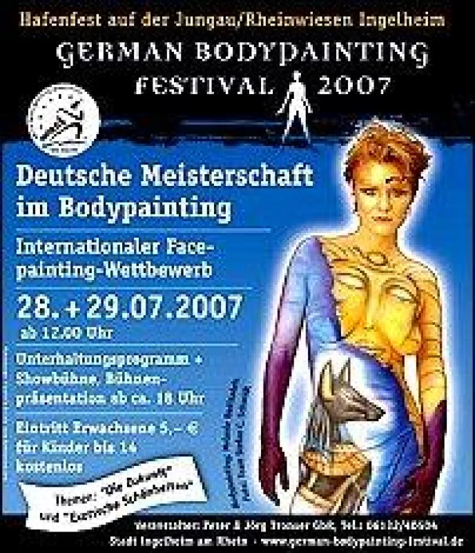 German Bodypainting Award 2007 in Ingelheim. Birgit Hertfelder - 2. Platz \'Special Effects\' - Thema Zukunft