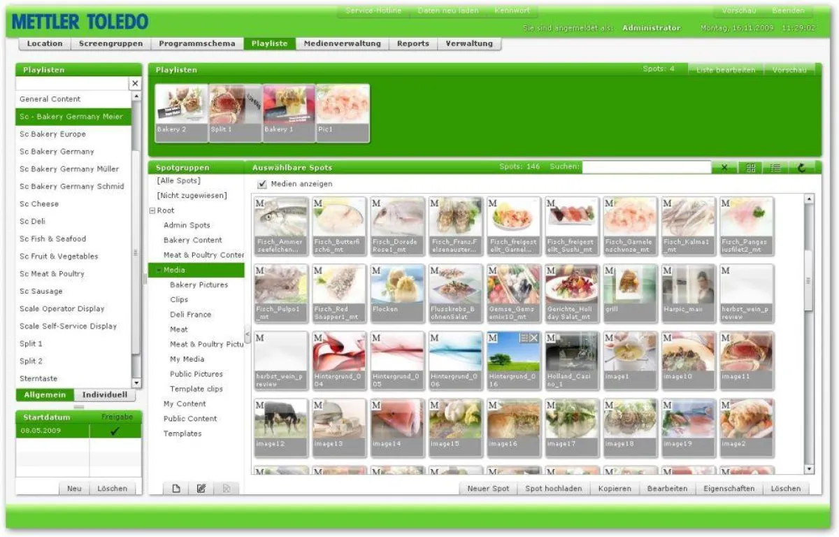 Komfortabel, übersichtlich – und intuitiv einfach in der Bedienung: die Kampagnenerstellung mittels Playlisten im Fresh Promoter.