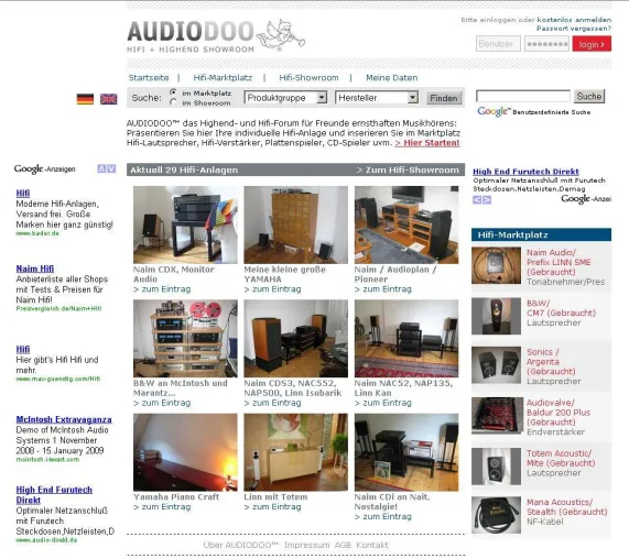 Bild: Audiodoo.de startet Hifi-Forum für Musikliebhaber und Gebraucht-Hifi