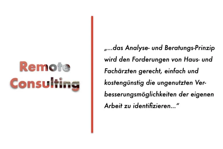 Innovation in der Beratung von Arztpraxen: Das Remote Consulting-Verfahren Bild: Innovation in der Beratung von Arztpraxen: Das Remote Consulting-Verfahren