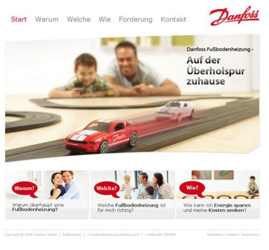 fussbodenheizung.de ? Ab jetzt im neuen Design, bietet eine umfangreiche Auswahl der Danfoss-Fußbodenheizungen.