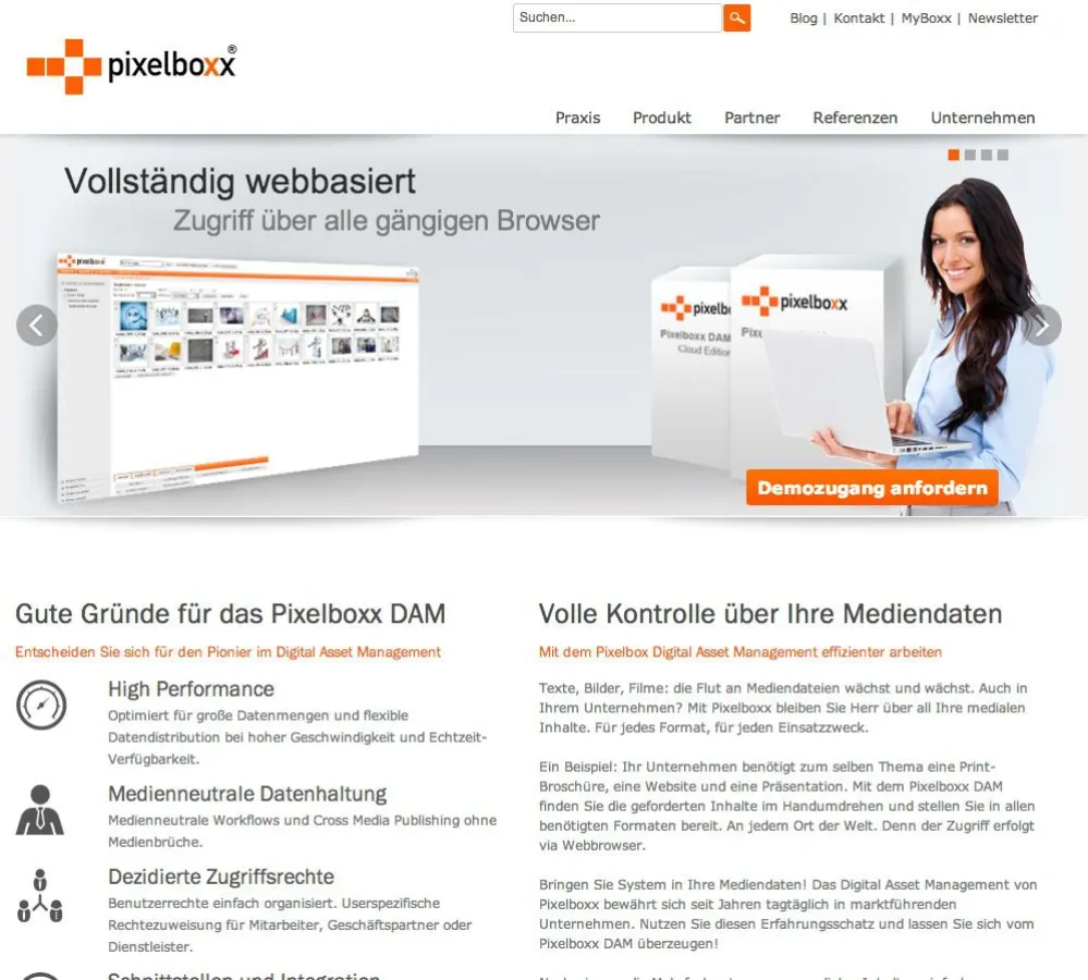 Pixelboxx Website Relaunch