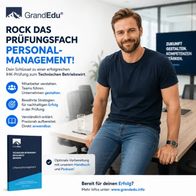 Bild: GrandEdu erweitert Prüfungsvorbereitung zum Technischen Betriebswirt: Handbuch und Podcast für IHK Prüfung