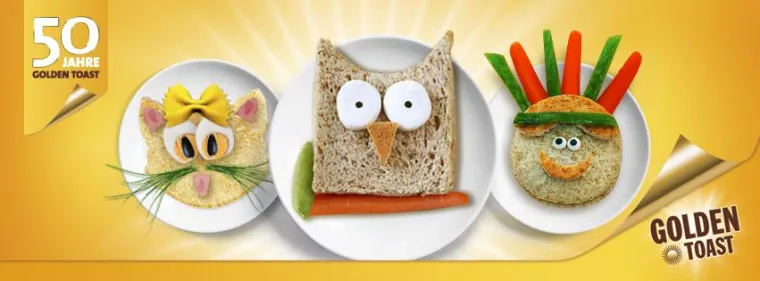 Bild: Wer kreiert das beste Toastgesicht? Neue GOLDEN TOAST-Aktion bringt Spaß an den Esstisch