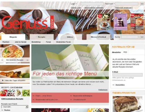 Bild: topazmedia präsentiert Lustaufgenuss.de im neuen Look