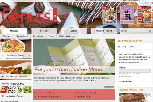 Bild: topazmedia präsentiert Lustaufgenuss.de im neuen Look