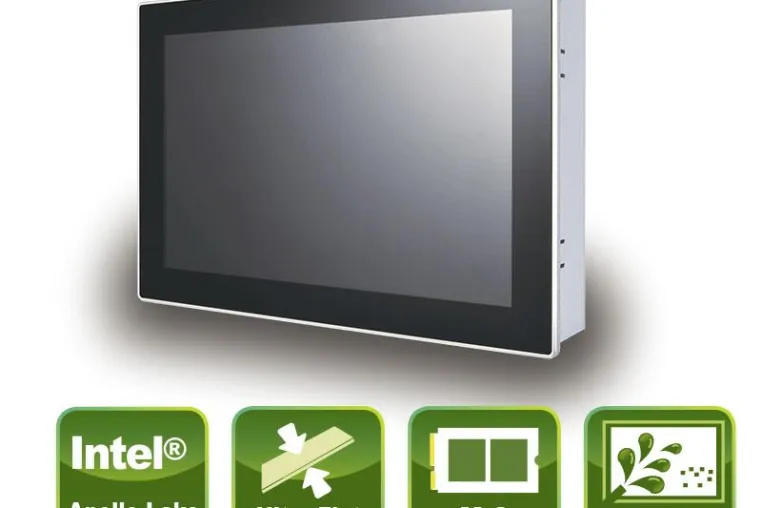 Bild: Kleiner kompakter Panel PC mit True-Flat PCAP Touch