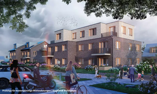 Bild: Gebäudetyp E: Stadtblick entwickelt Prototyp für neues Zinshaus – Join the club!