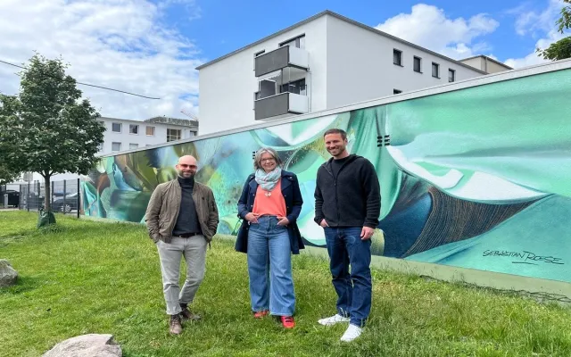 Natürliches Wandbild verschönert die Innenstadt Bild: Natürliches Wandbild verschönert die Innenstadt