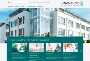 Emma Klinik Seligenstadt verfügt über eine von Deutschlands besten Klinik-Websites Bild: Emma Klinik Seligenstadt verfügt über eine von Deutschlands besten Klinik-Websites