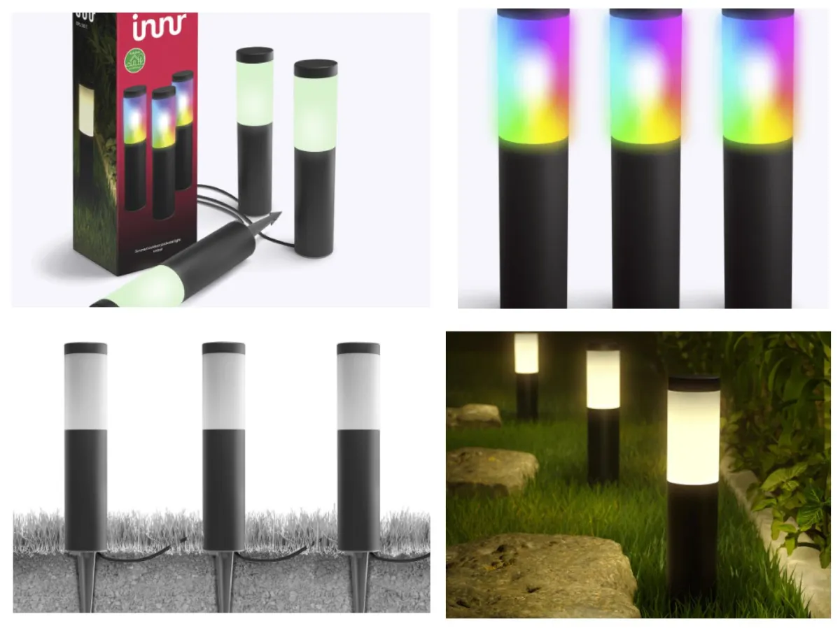 Die neuen smarten Innr Sockelleuchten lassen Wege, Gärten und Eingangsbereiche erstrahlen