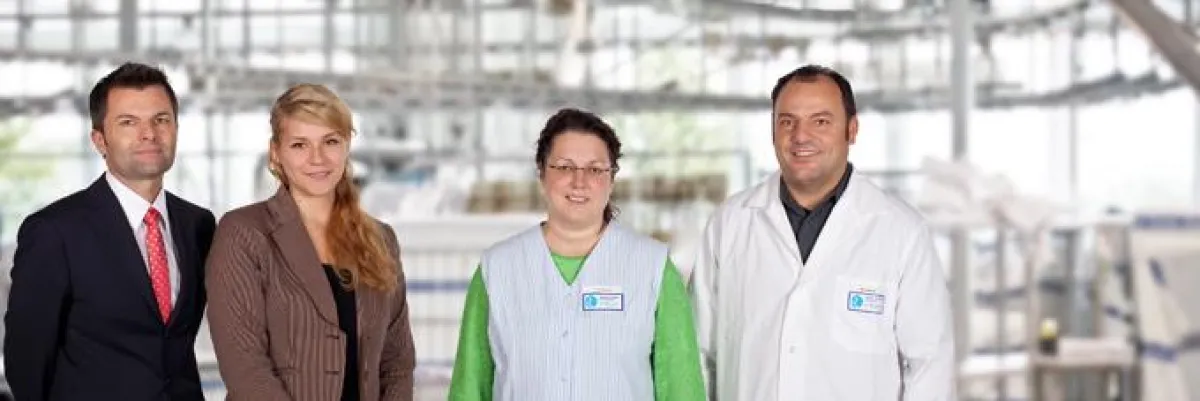 Von links: Fredi Stumpf, GF und Silvia Weigelt, PM der amadeus Agentur, Heike und Dieter Steinert, Inhaber der Grete Rommel GmbH