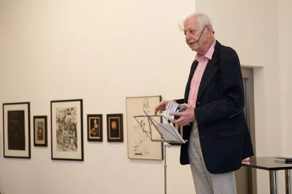 Bild: Seltener Genuss: Lesung mit Hans Magnus Enzensberger in der Galerie ABTART