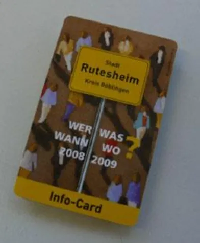 Die neue "Info-Card" - Der Stadtplan im Scheckkartenformat Bild: Die neue "Info-Card" - Der Stadtplan im Scheckkartenformat