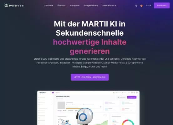 Bild: meine.fans integriert die bahnbrechende KI-Technologie von MARTII für Content Creator