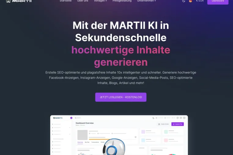 Bild: meine.fans integriert die bahnbrechende KI-Technologie von MARTII für Content Creator